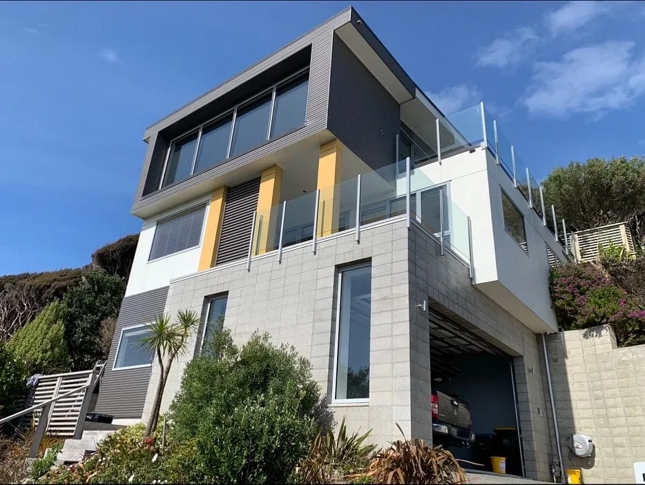 Modern Wellington home with a freshly painted exterior